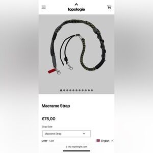 Topologie Macrame Strap